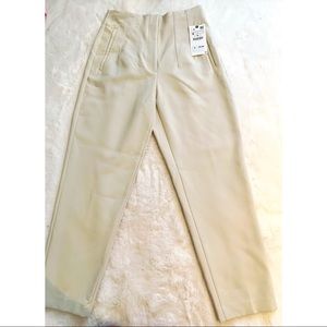 Cream high waisted Zara Trousers